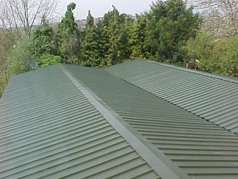 Overcladding is mainly used on commercial pitched roofs where it is safe to keep the existing sheeting in place