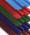 The Galvanised Steel sheets are plastic coated and come in a selection of colours